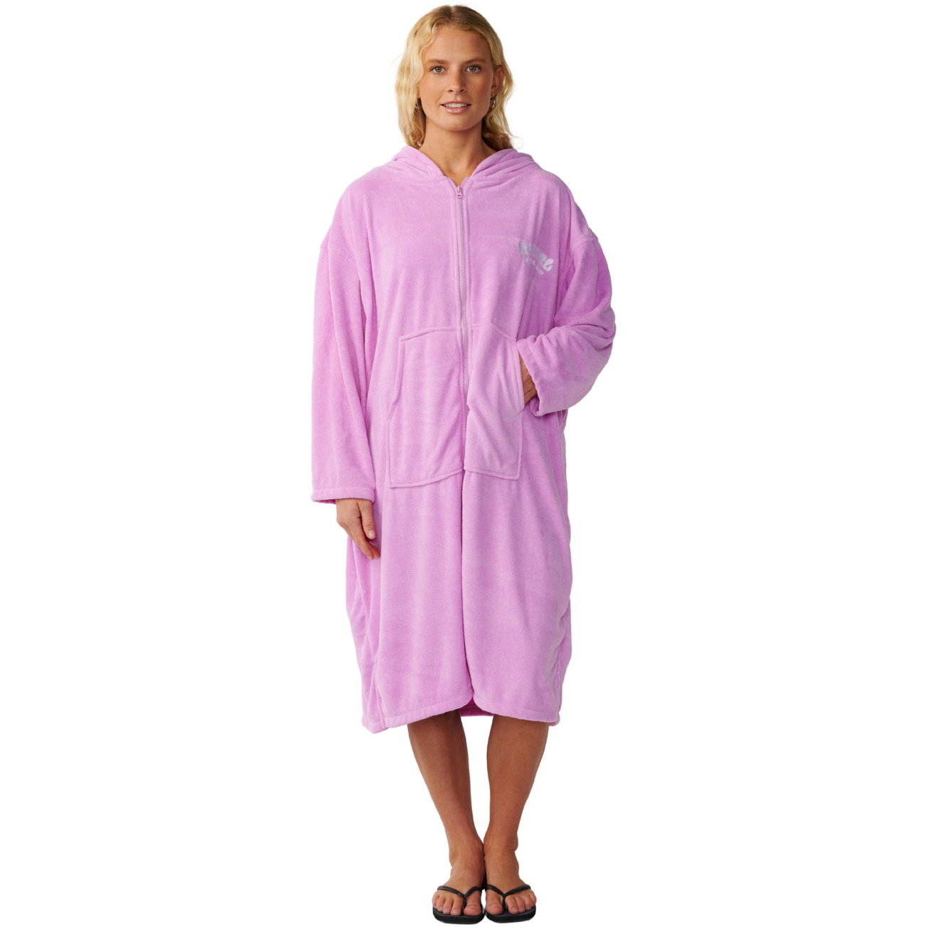2026 Rip Curl Dames Klassieke Surf Zip Thru Hooded Handdoek 187WTO - Lilac